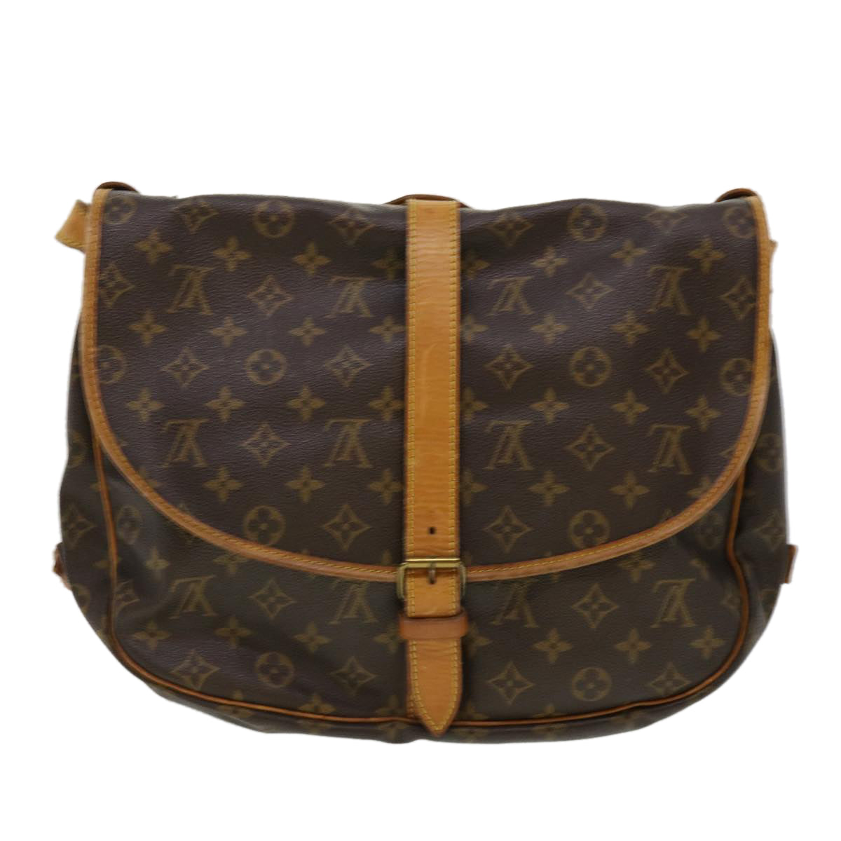 LOUIS VUITTON Monogram Saumur 35 Shoulder Bag M42254 LV Auth 40585 - 0