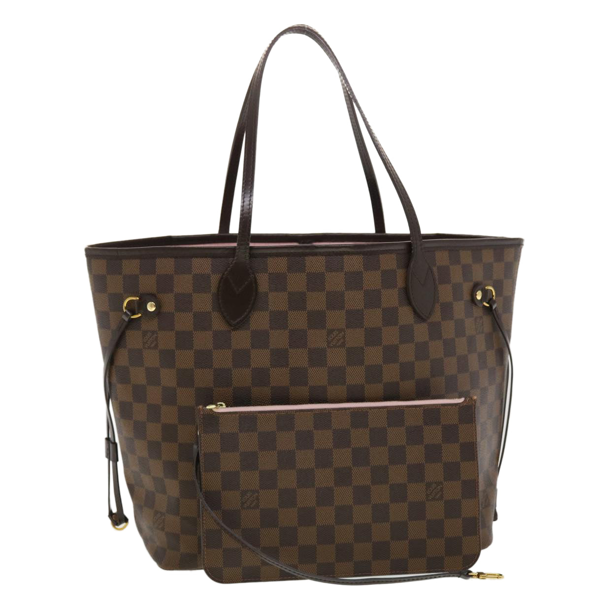 LOUIS VUITTON Damier Ebene Neverfull MM Tote Bag N51105 LV Auth 40600