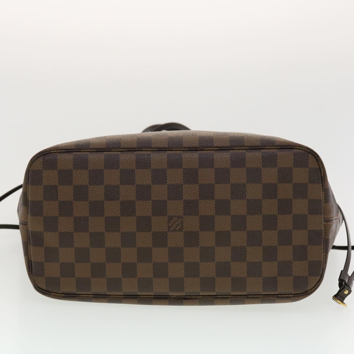 LOUIS VUITTON Damier Ebene Neverfull MM Tote Bag N51105 LV Auth 40600