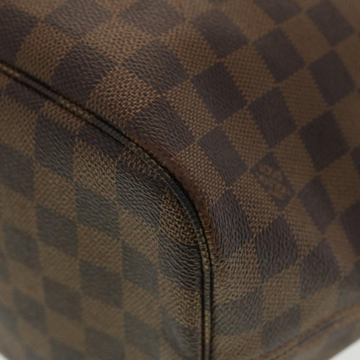 LOUIS VUITTON Damier Ebene Neverfull MM Tote Bag N51105 LV Auth 40600