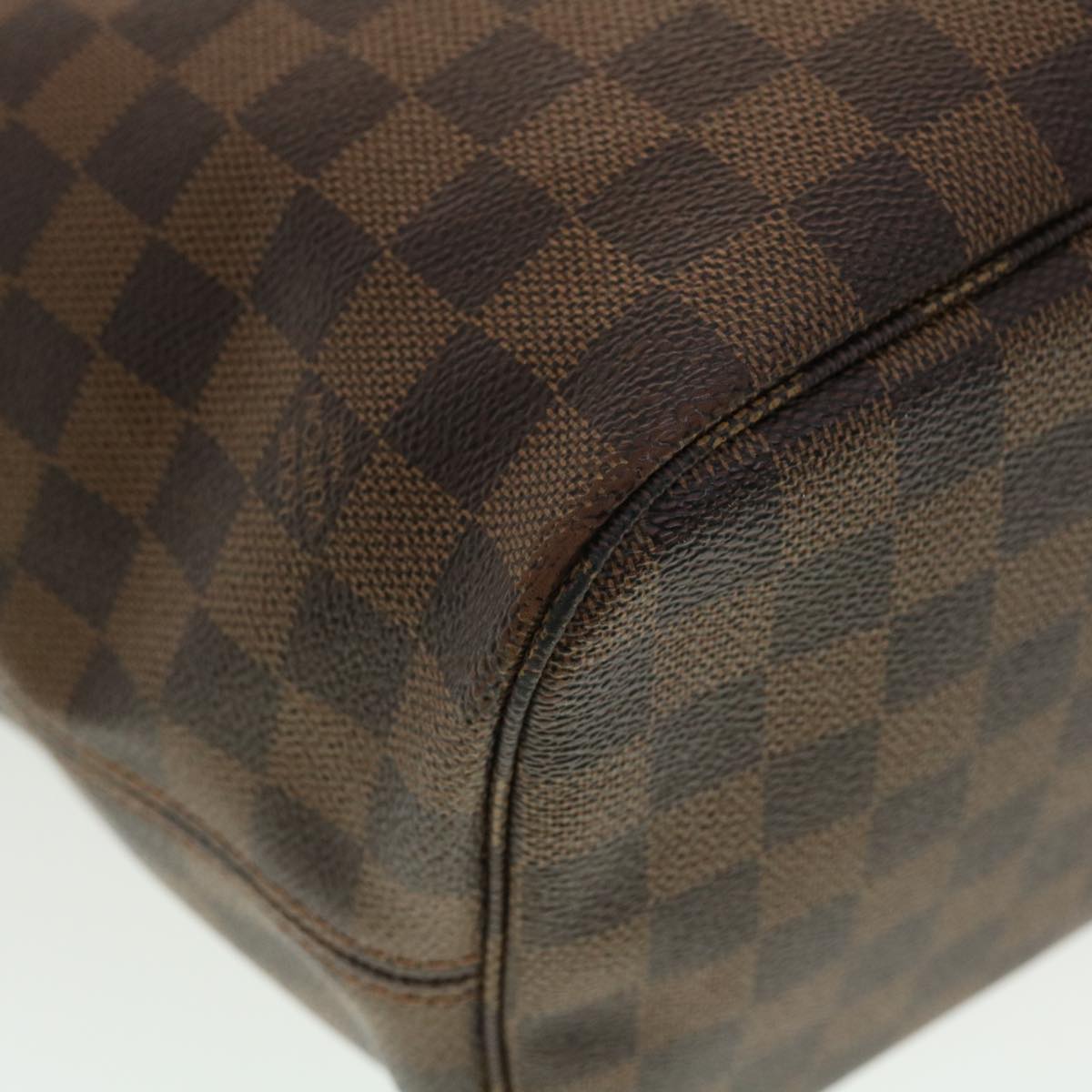 LOUIS VUITTON Damier Ebene Neverfull MM Tote Bag N51105 LV Auth 40600