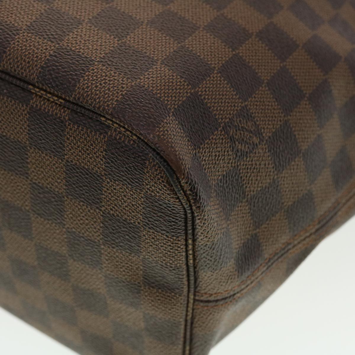 LOUIS VUITTON Damier Ebene Neverfull MM Tote Bag N51105 LV Auth 40600