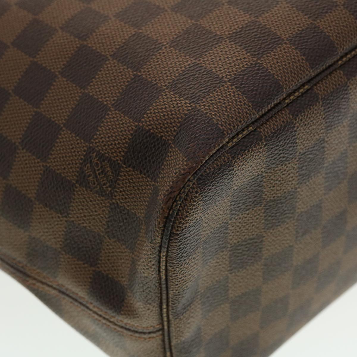 LOUIS VUITTON Damier Ebene Neverfull MM Tote Bag N51105 LV Auth 40600