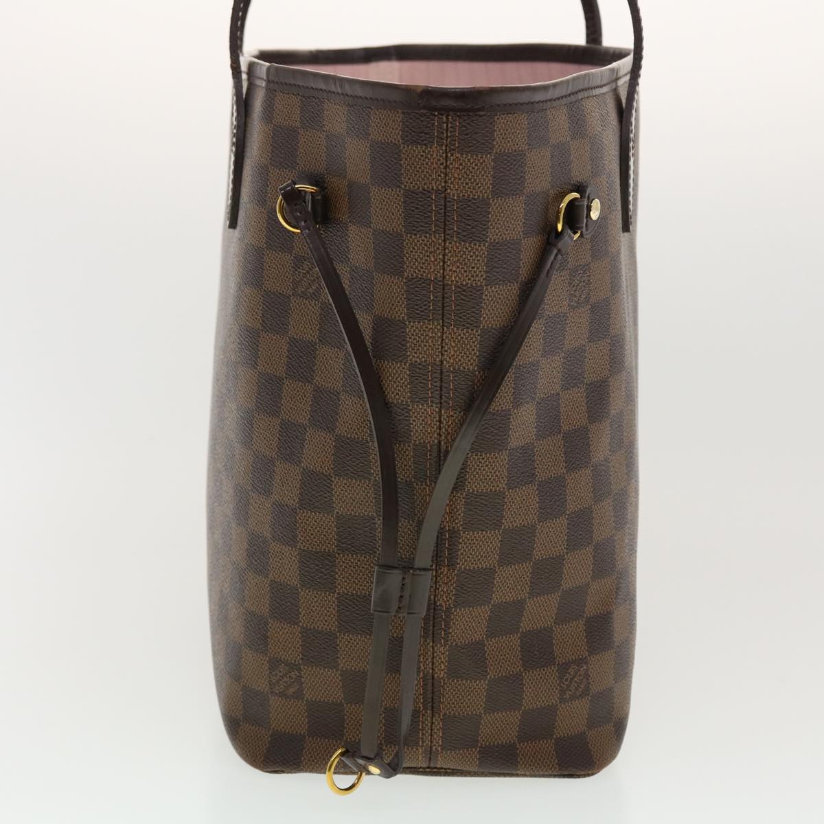 LOUIS VUITTON Damier Ebene Neverfull MM Tote Bag N51105 LV Auth 40600