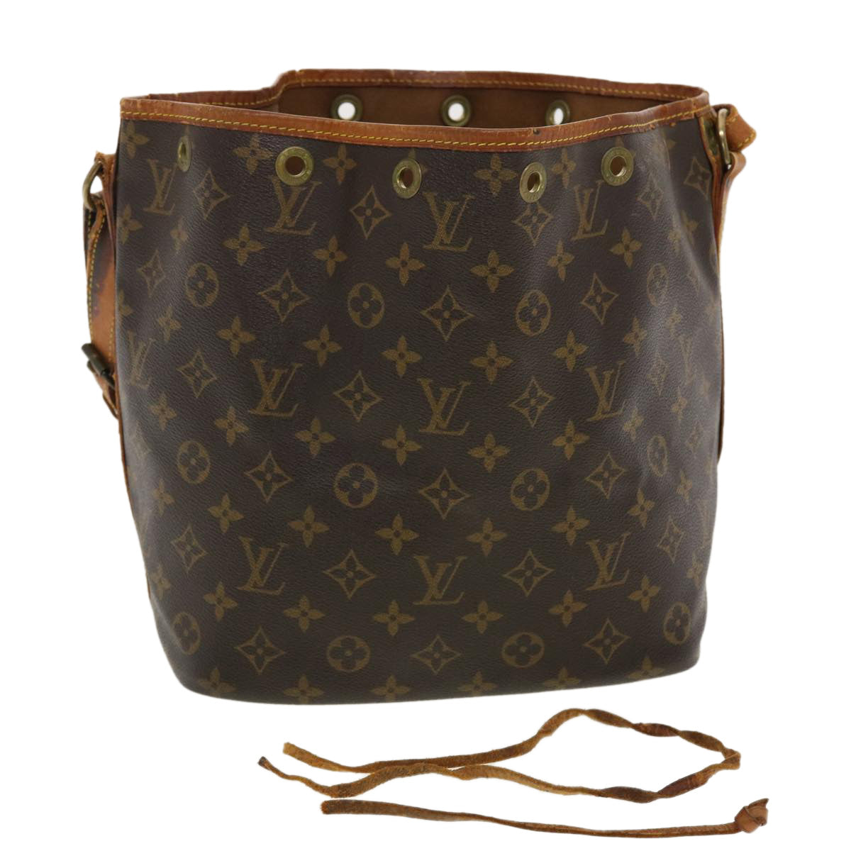 LOUIS VUITTON Monogram Petit Noe Shoulder Bag M42226 LV Auth 40620