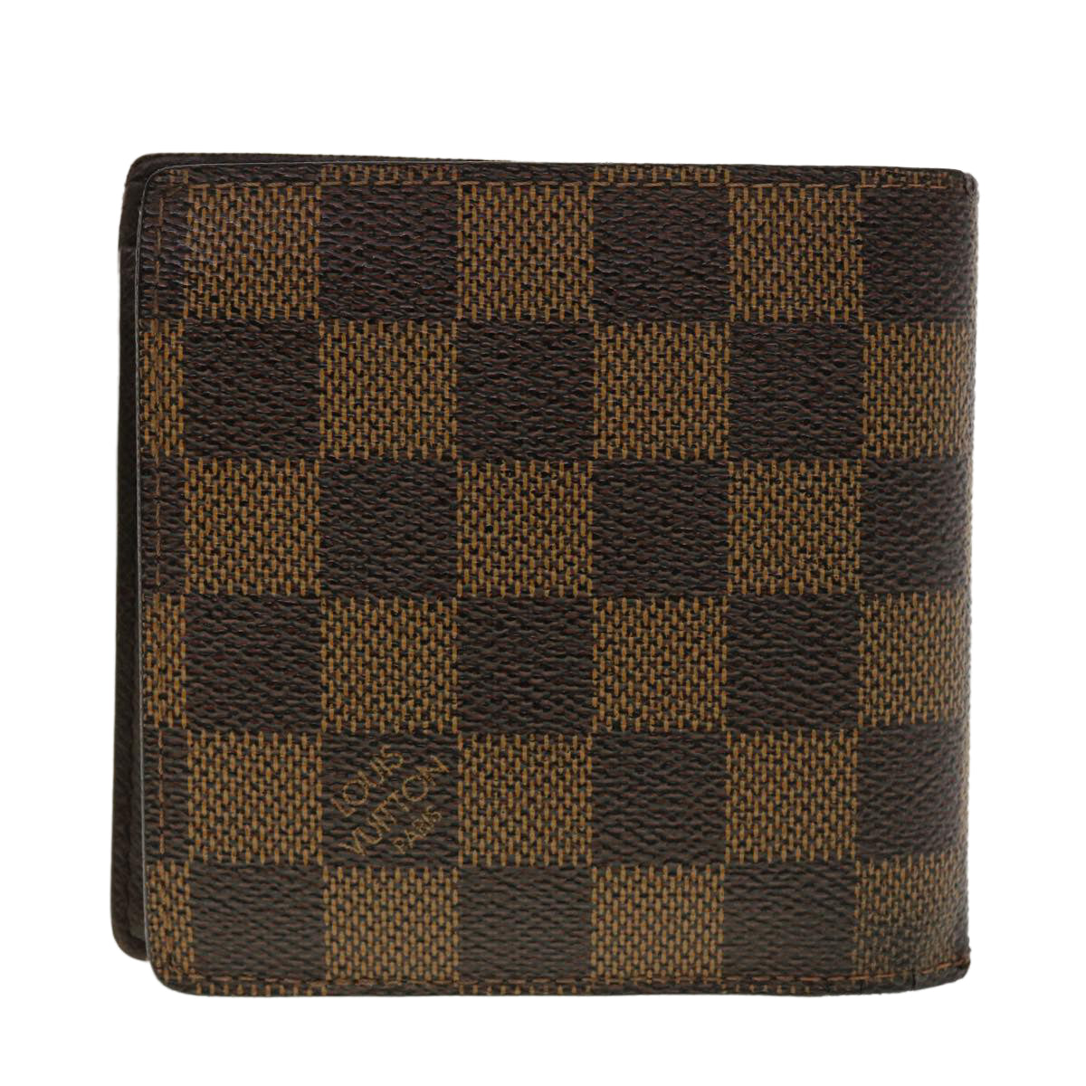 LOUIS VUITTON Damier Ebene Portefeuille Marco Bifold Wallet N61675 LV Auth 40636