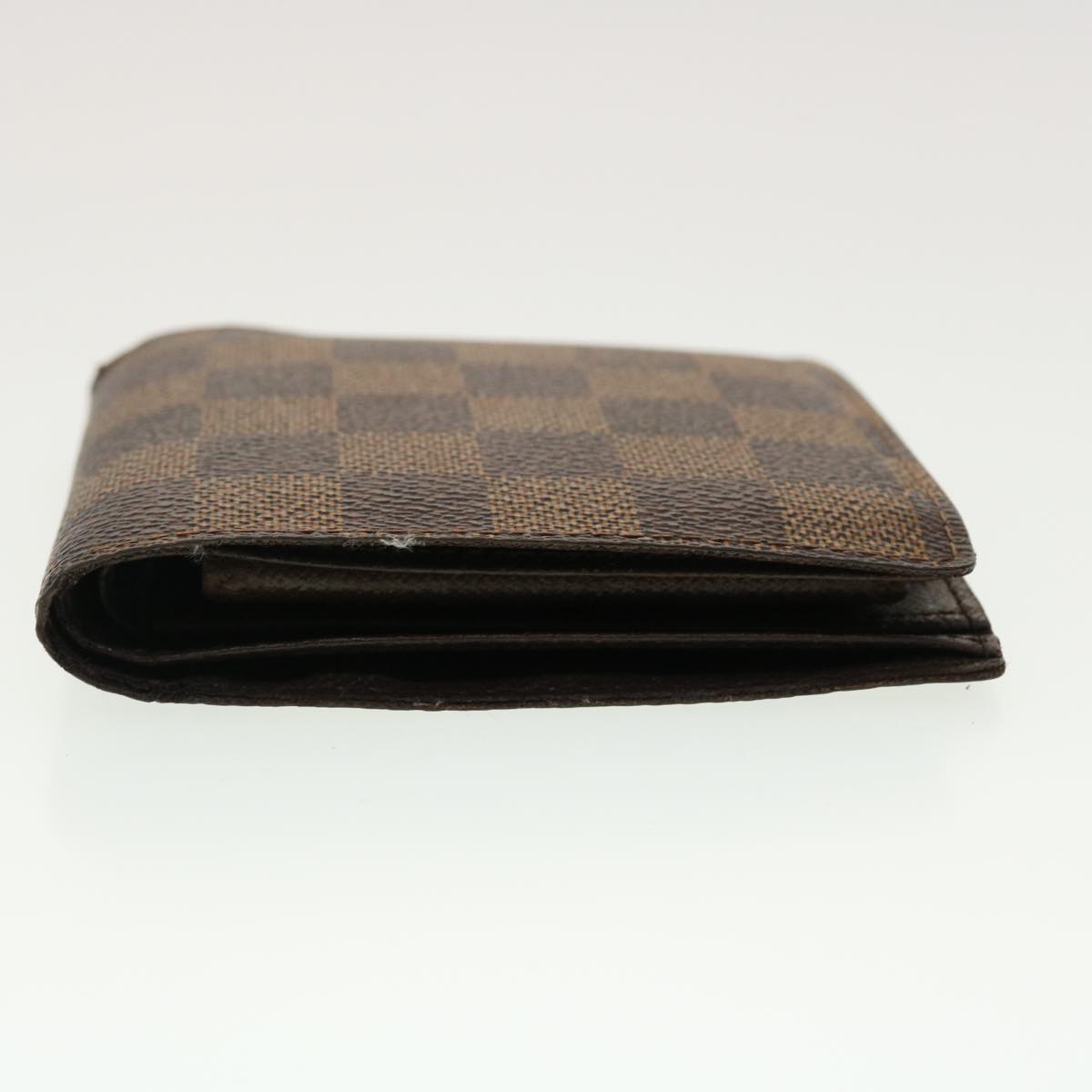 LOUIS VUITTON Damier Ebene Portefeuille Marco Bifold Wallet N61675 LV Auth 40636