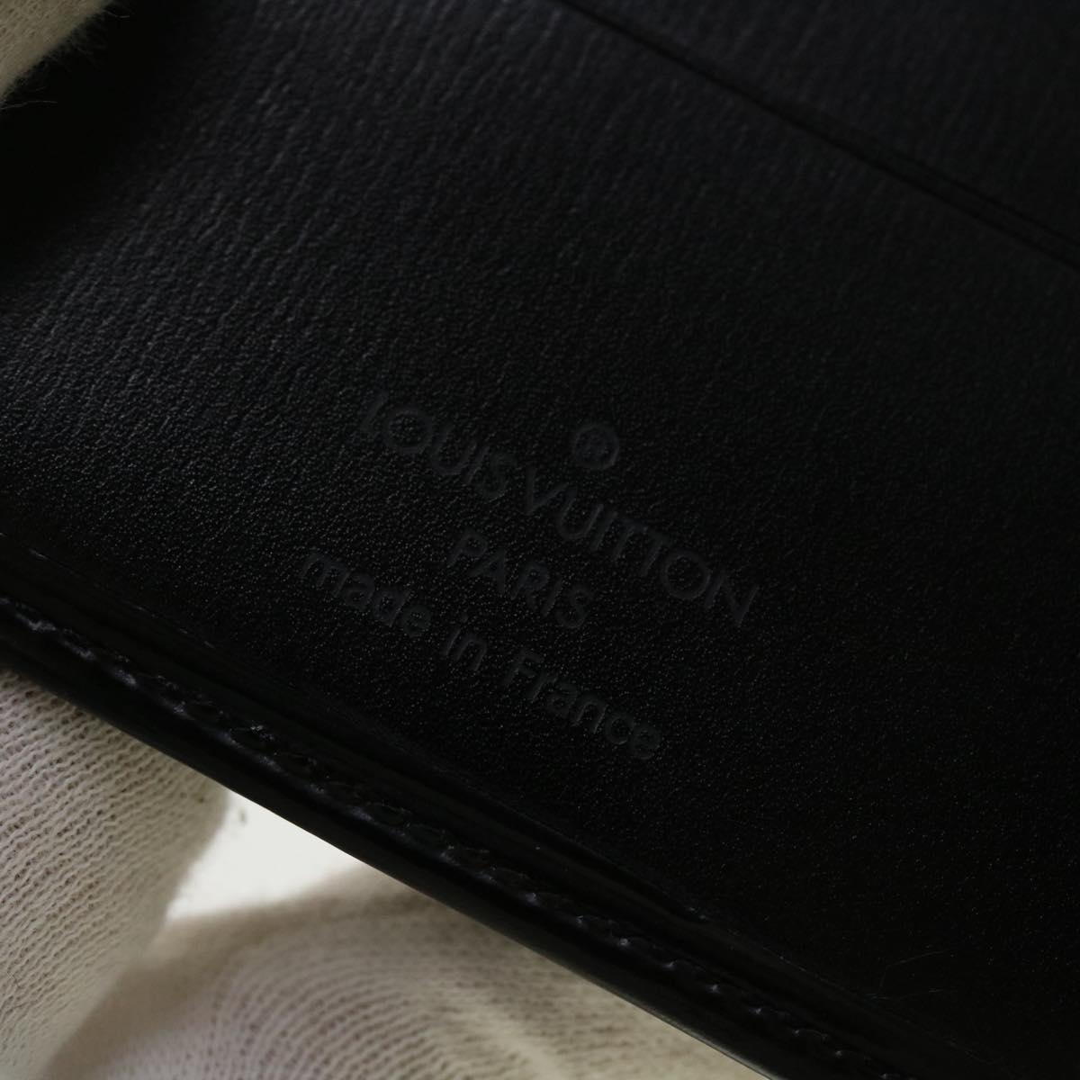 LOUIS VUITTON Epi Portefeuille Marco Wallet Black M60612 LV Auth 40637