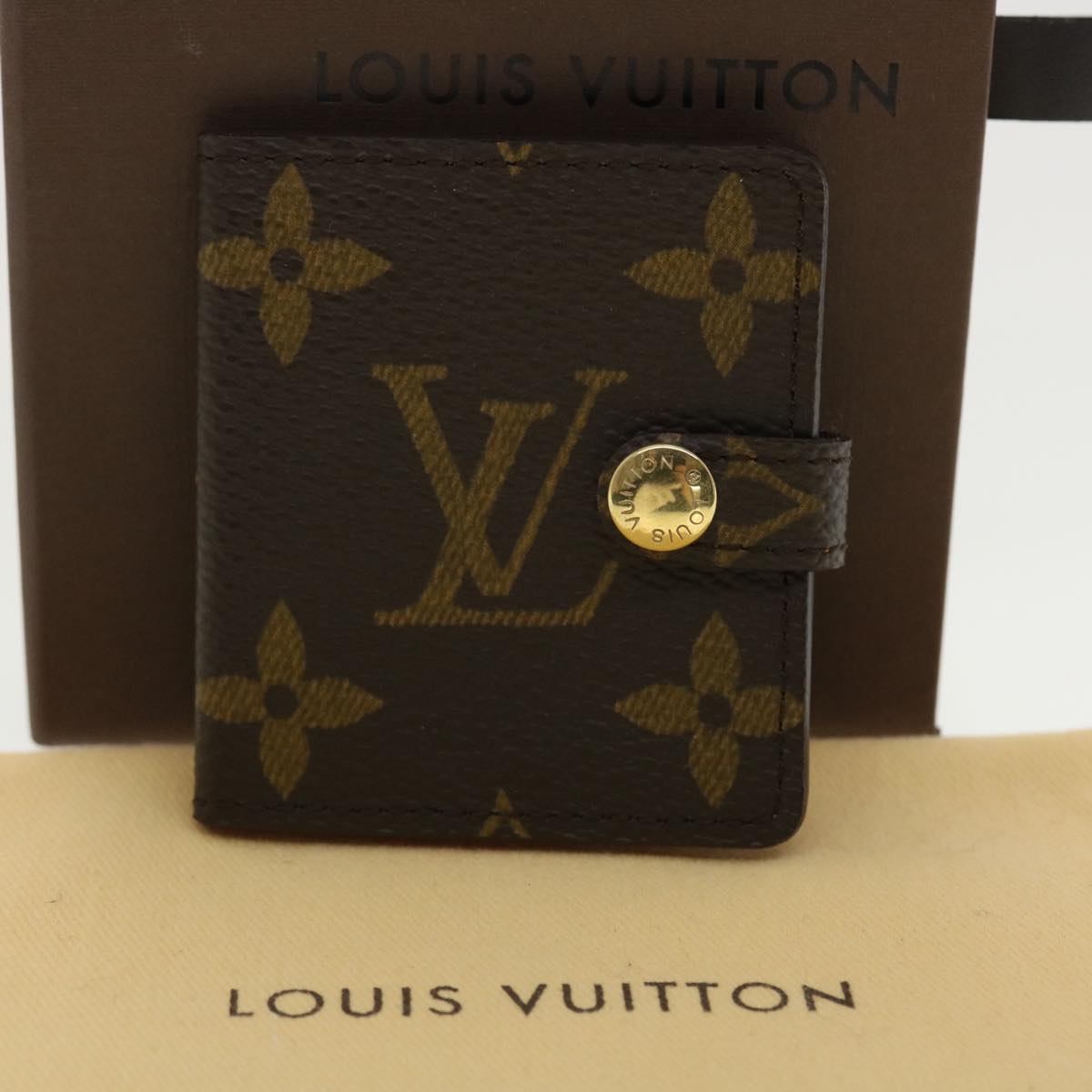 LOUIS VUITTON Monogram Porte Photo 2 Volle Photo Frame M58011 LV Auth 40654