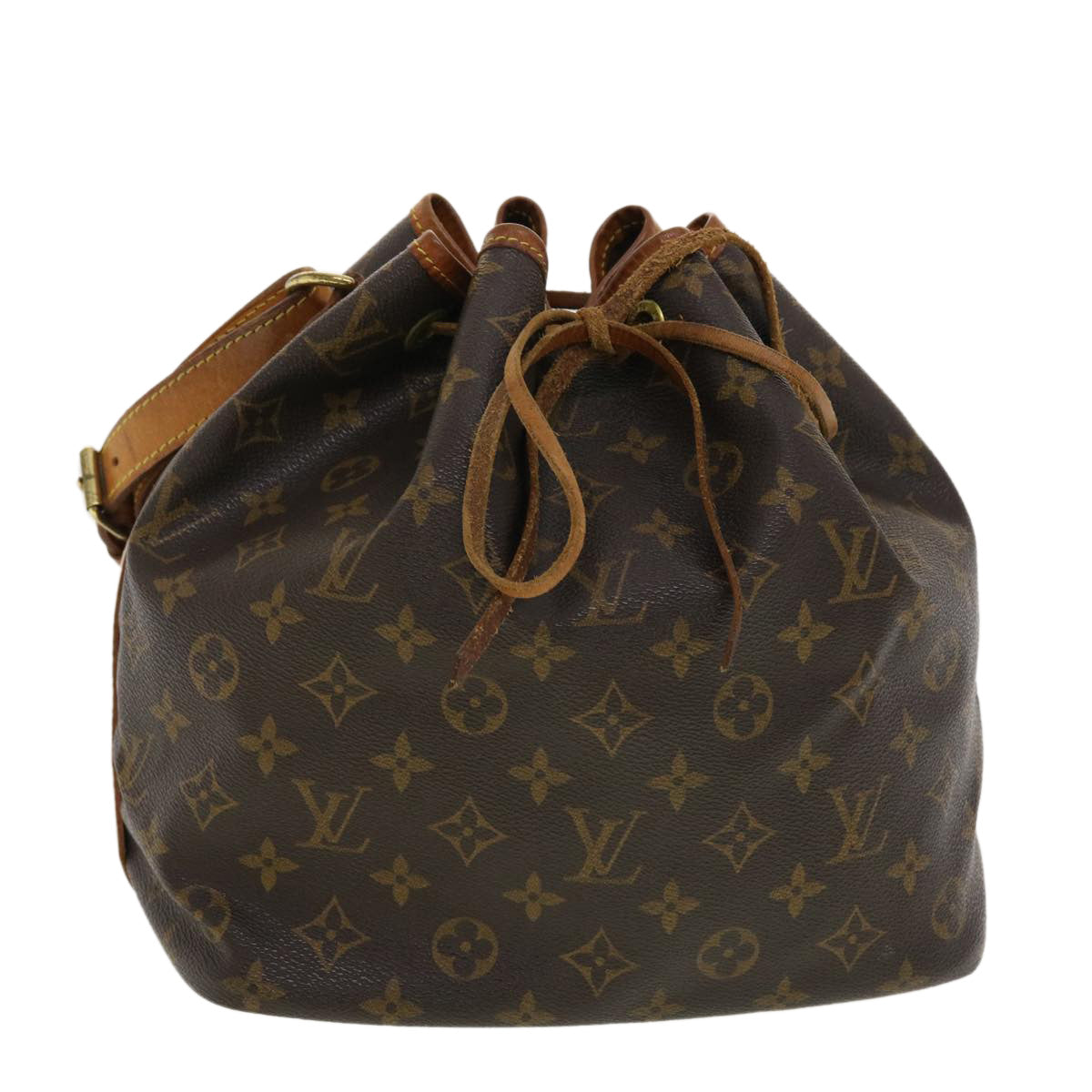 LOUIS VUITTON Monogram Petit Noe Shoulder Bag M42226 LV Auth 40661