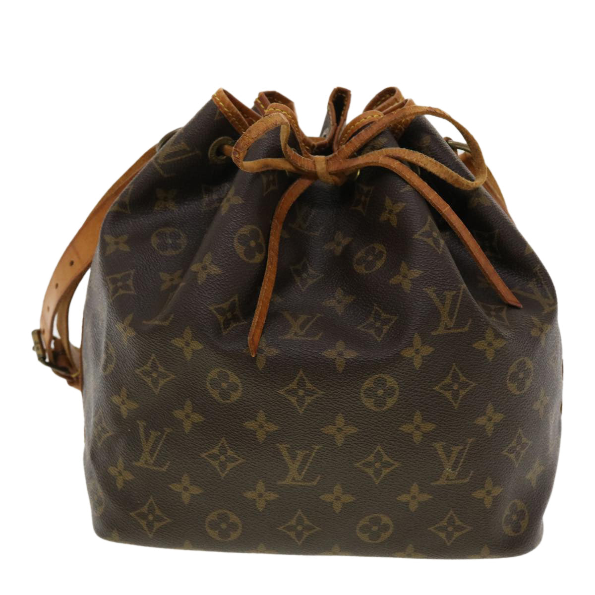 LOUIS VUITTON Monogram Petit Noe Shoulder Bag M42226 LV Auth 40662