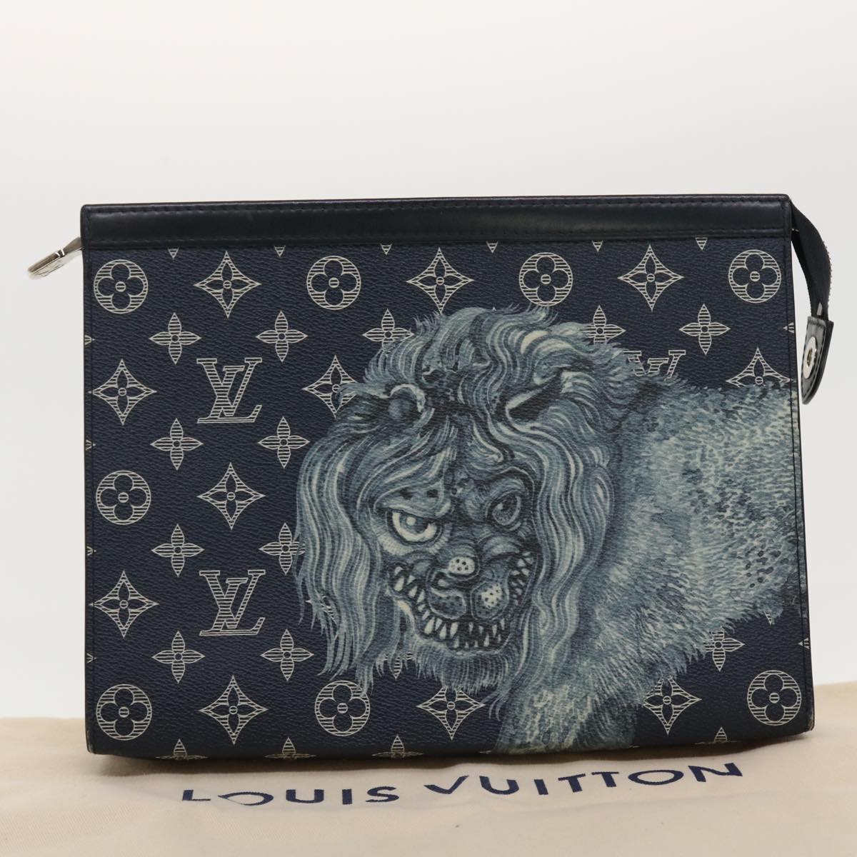 LOUIS VUITTON Monogram Savanna Pochette Voyage Clutch Bag M66639 LV Auth 40675A