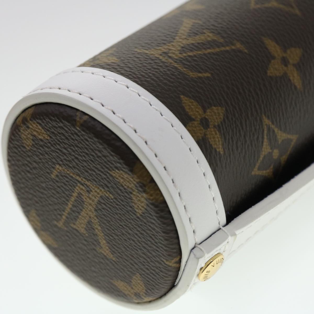 LOUIS VUITTON Monogram NBA FLASK HOLDER Water Bottle Blue Red GI0565 Auth 40703A