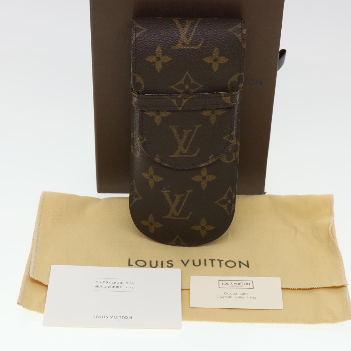 LOUIS VUITTON Monogram Etui Lunette Rabat Glasses Case M62970 LV Auth 40730