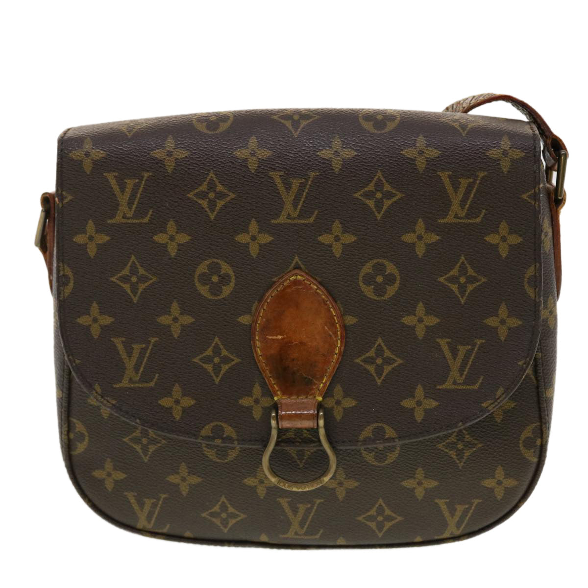 LOUIS VUITTON Monogram Saint Cloud GM Shoulder Bag M51242 LV Auth 40762