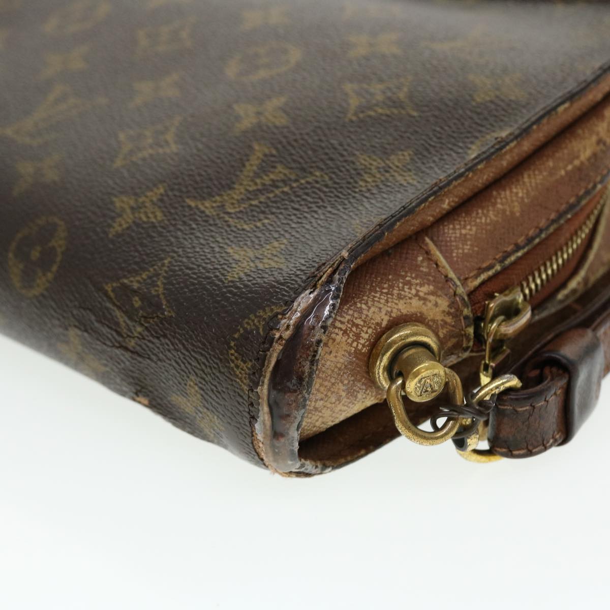 LOUIS VUITTON Monogram Orsay Clutch Bag M51790 LV Auth 40783