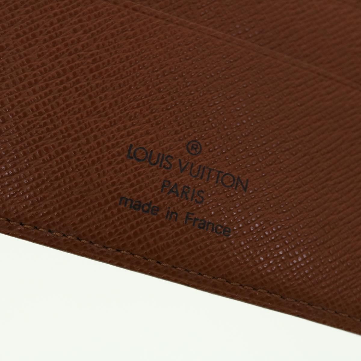 LOUIS VUITTON Monogram Porte Papier Zip Wallet M61207 LV Auth 40786