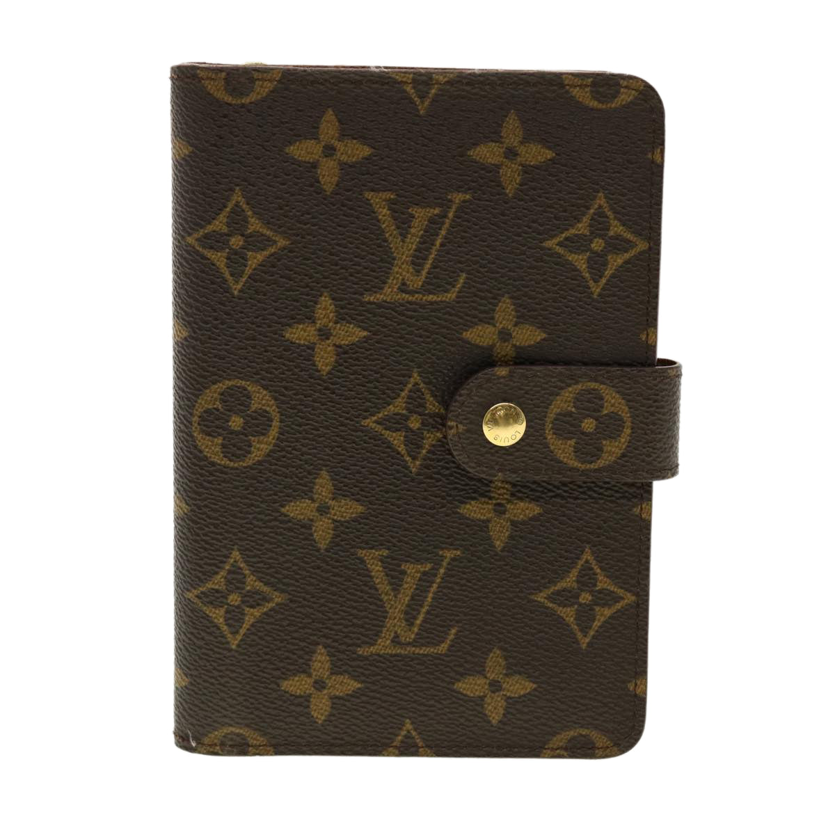 LOUIS VUITTON Monogram Porte Papier Zip Wallet M61207 LV Auth 40786