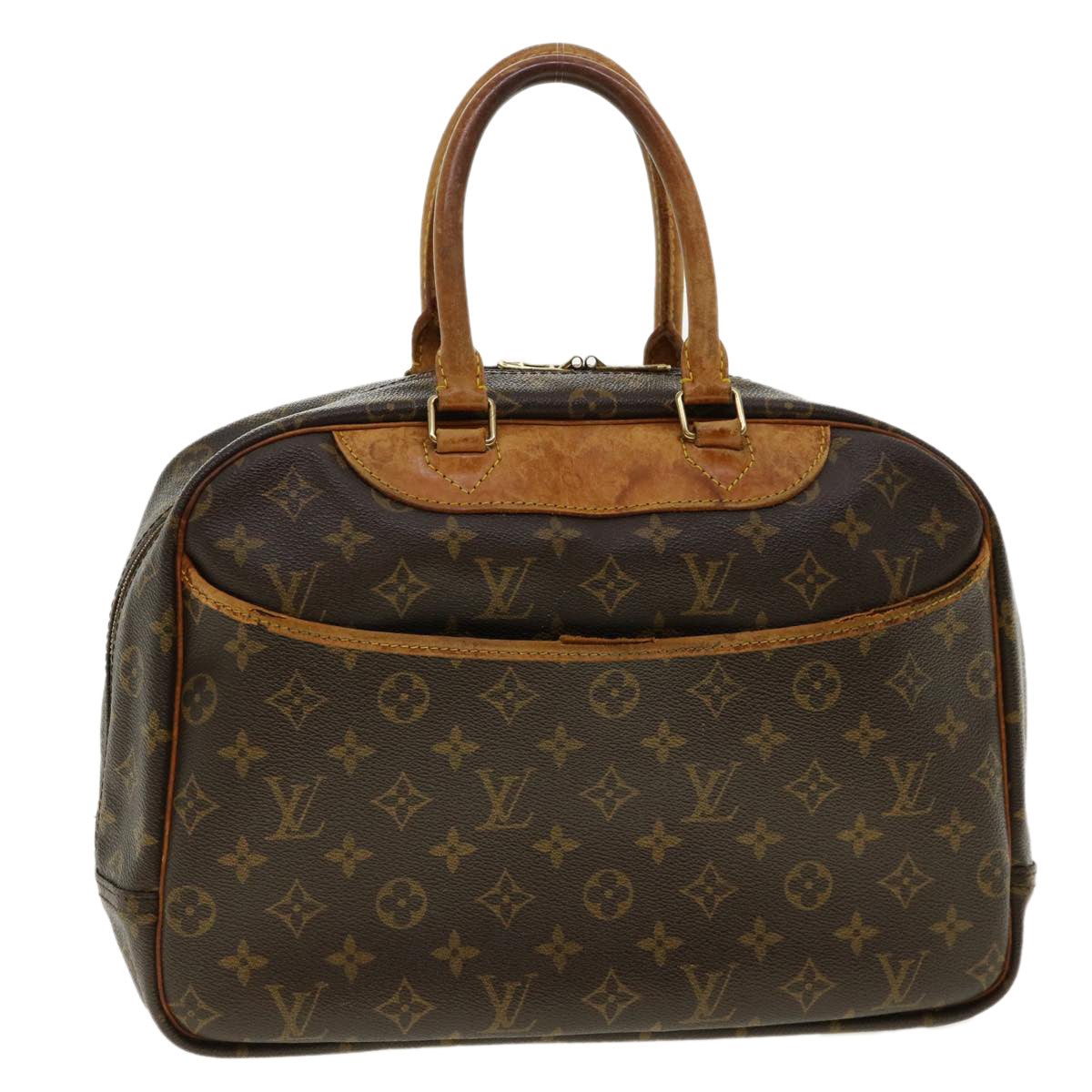 LOUIS VUITTON Monogram Deauville Hand Bag M47270 LV Auth 40791