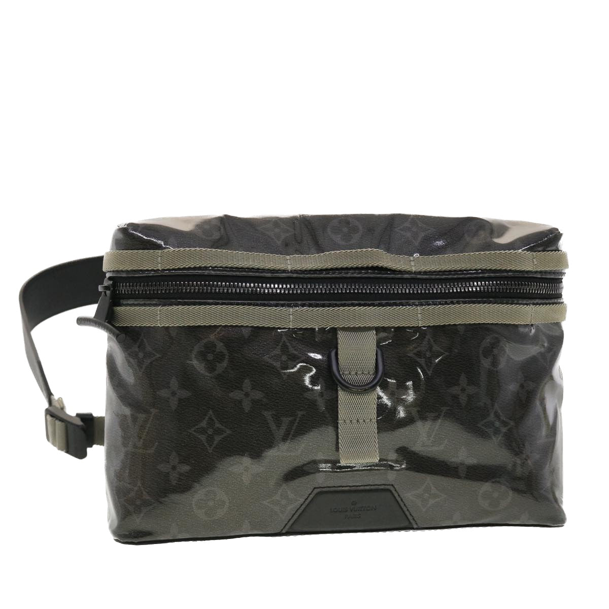 LOUIS VUITTON Monogram Eclipse Glaze Messenger PM Shoulder Bag M52218 Auth 40800