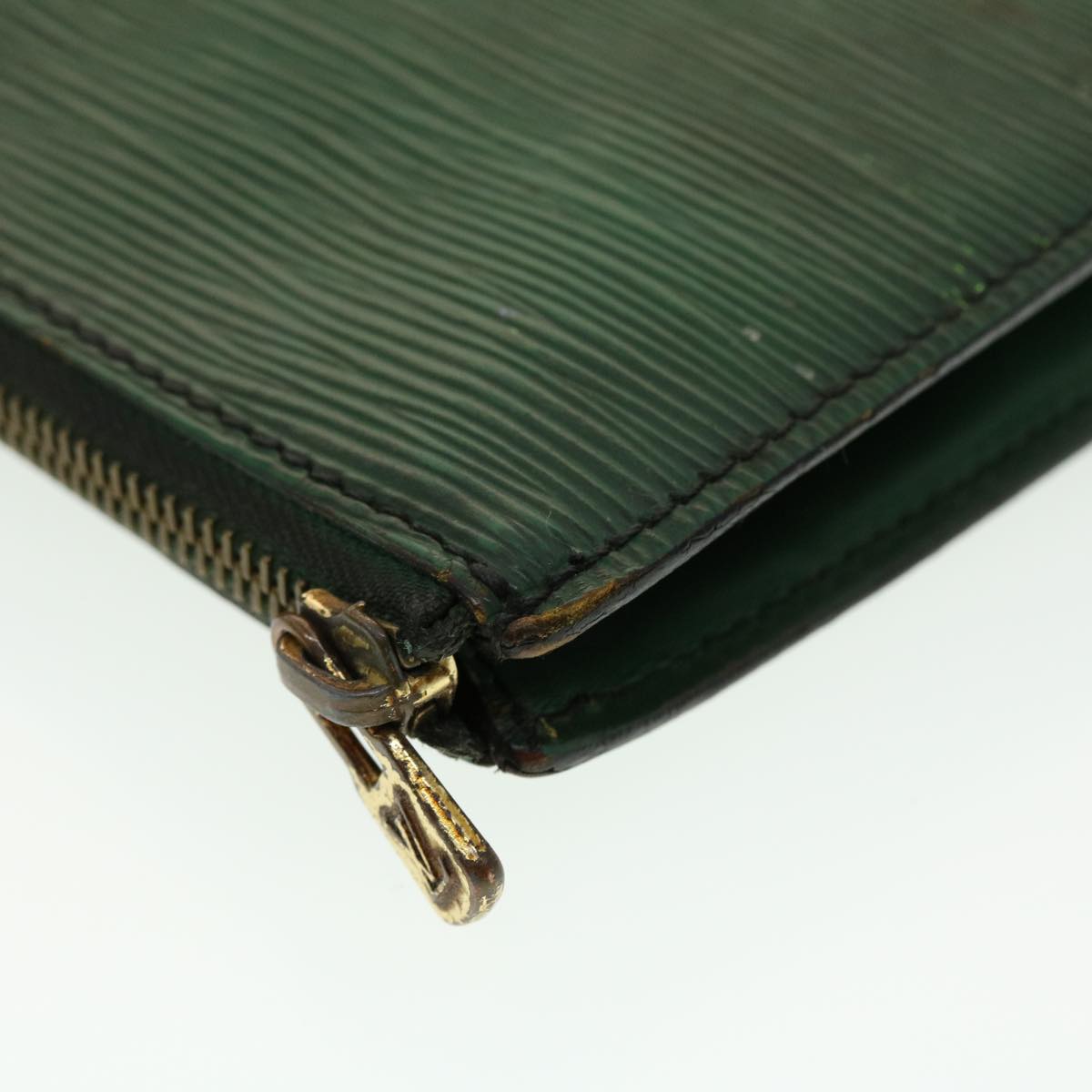 LOUIS VUITTON Epi Posh Documents Clutch Bag Green M54494 LV Auth 40864