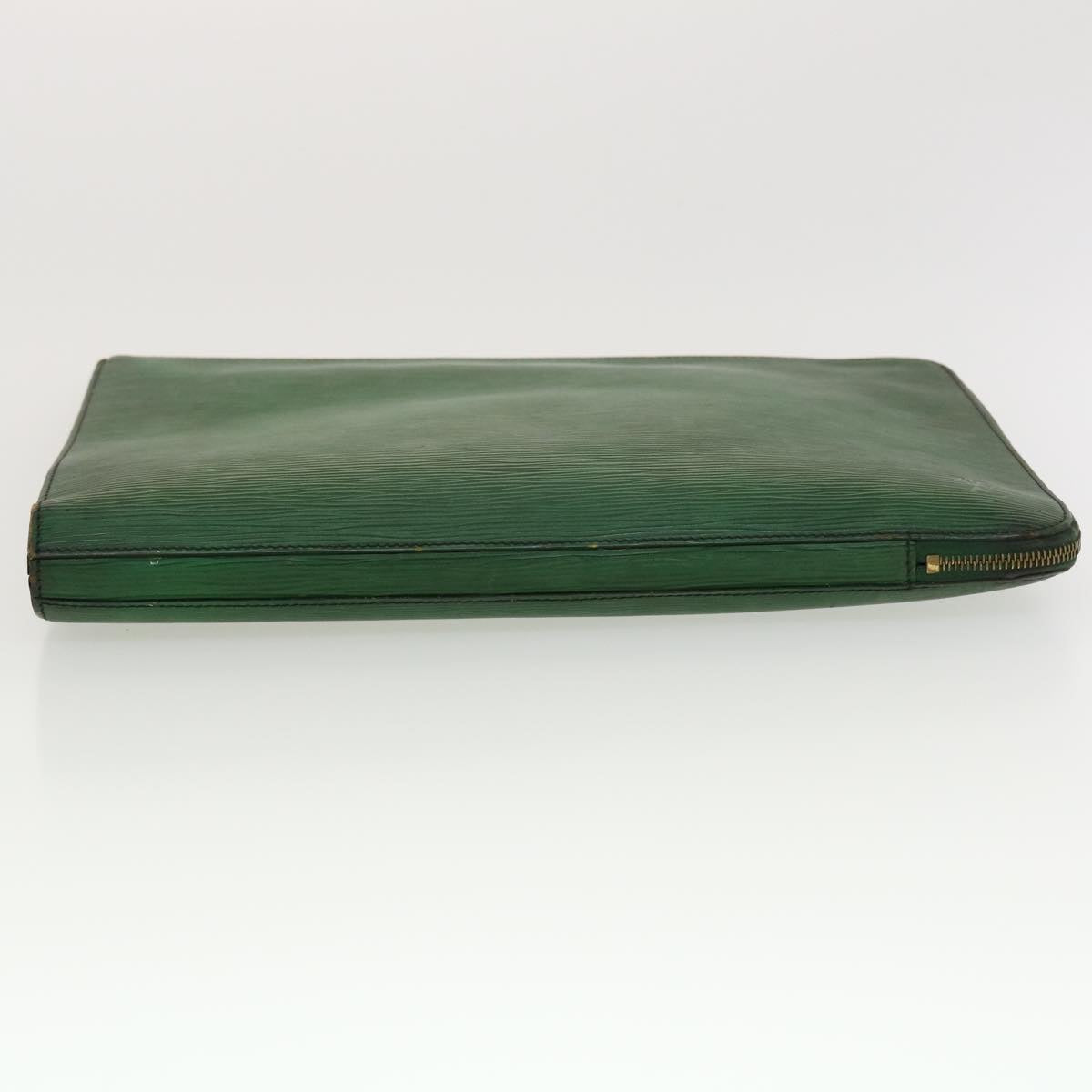 LOUIS VUITTON Epi Posh Documents Clutch Bag Green M54494 LV Auth 40864