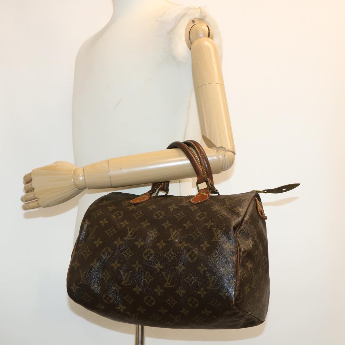 LOUIS VUITTON Monogram Speedy 30 Hand Bag M41526 LV Auth 40873