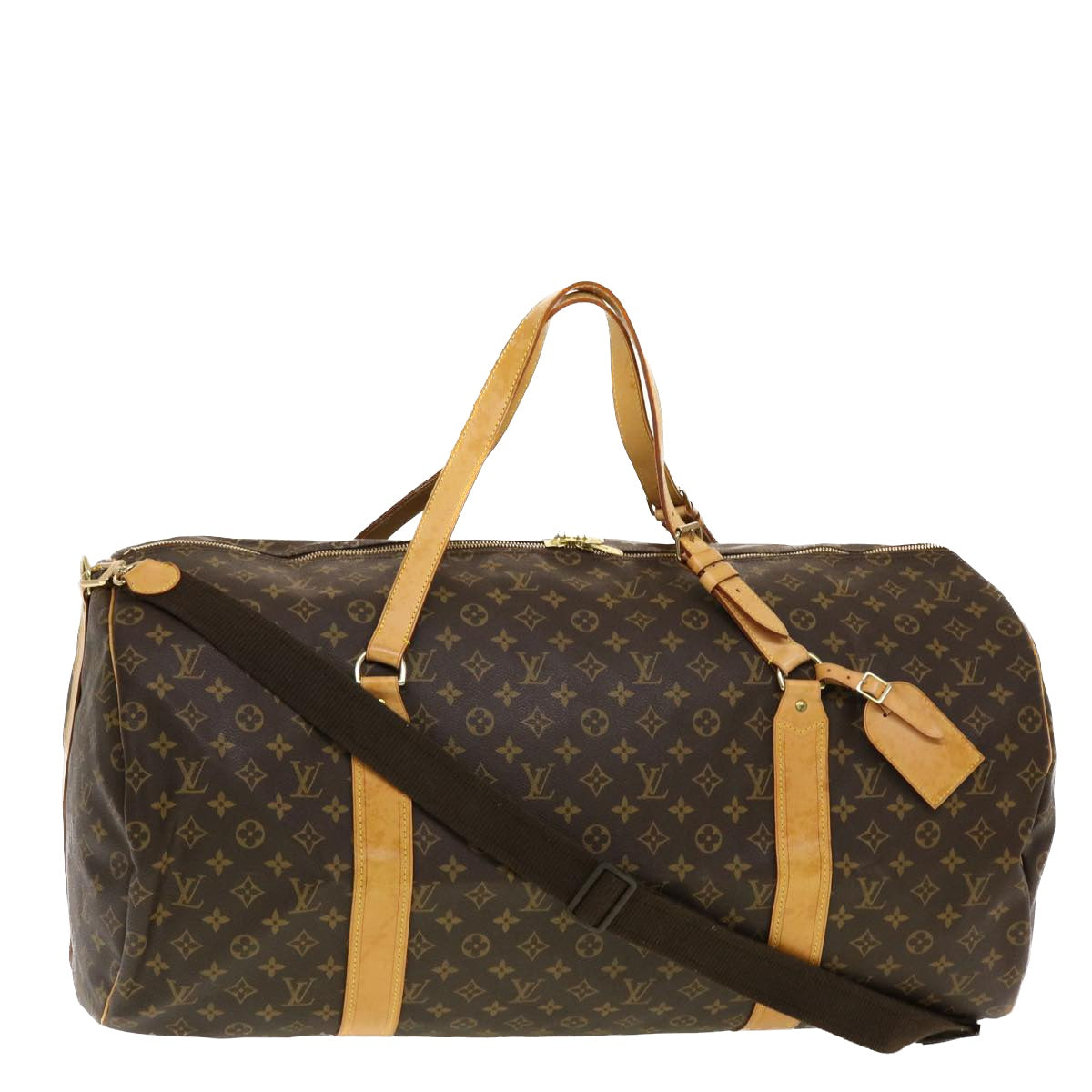 LOUIS VUITTON Monogram Sac Polochon 65 Boston Bag 2way M41222 LV Auth 40892