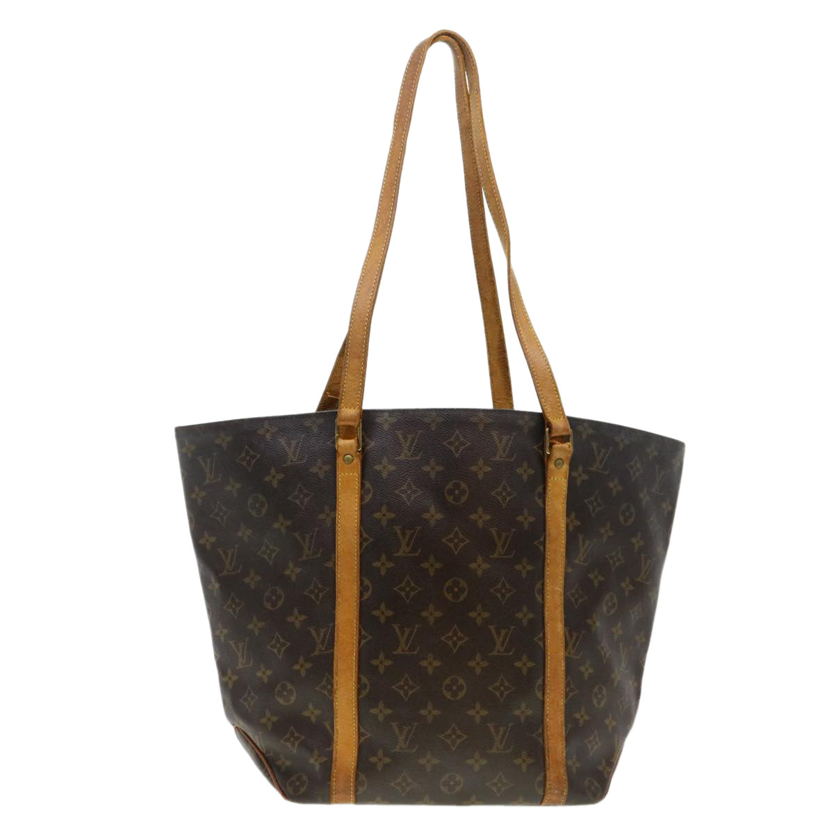 LOUIS VUITTON Monogram Sac Shopping Tote Bag M51108 LV Auth 40906