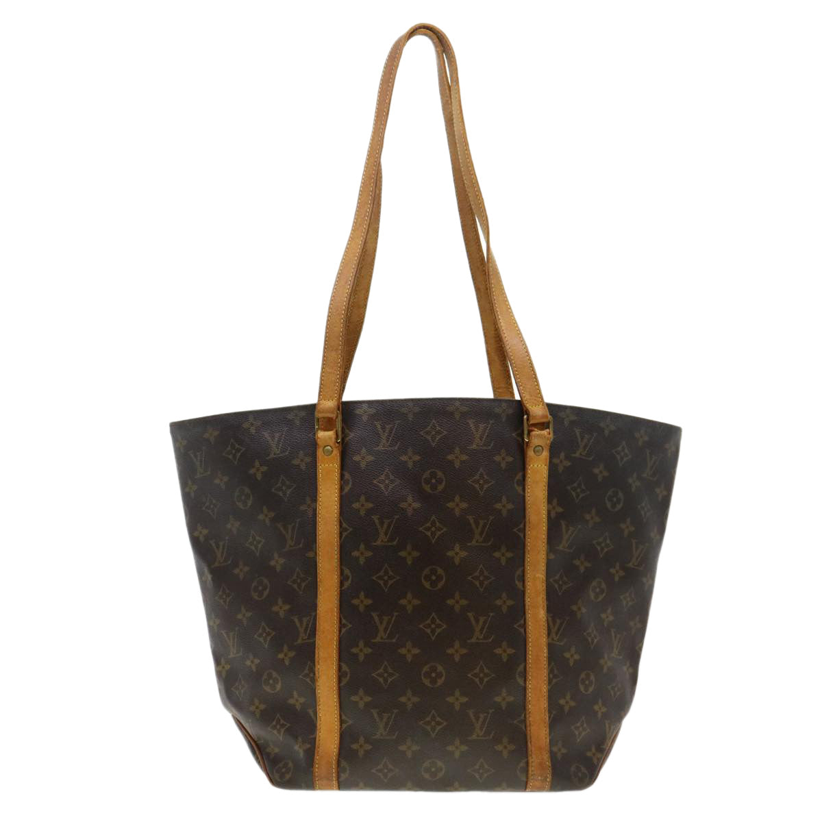 LOUIS VUITTON Monogram Sac Shopping Tote Bag M51108 LV Auth 40906