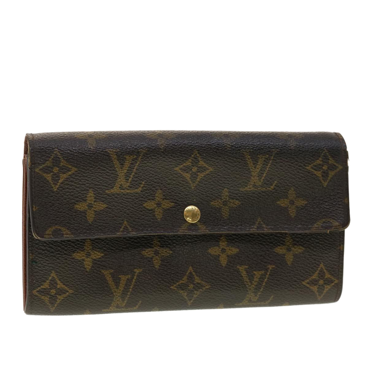 LOUIS VUITTON Monogram Portefeuille Sarah Long Wallet M60531 LV Auth 40917