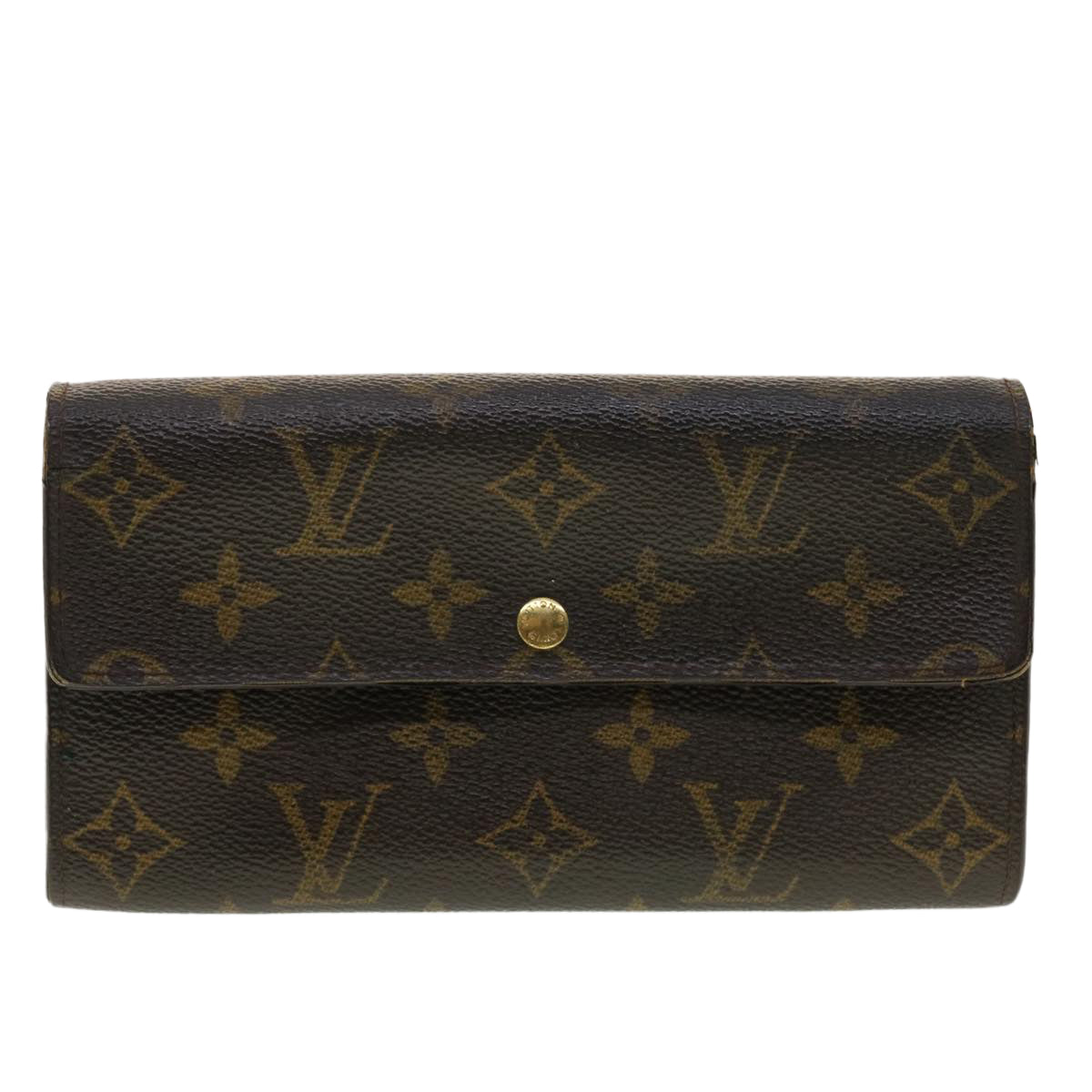 LOUIS VUITTON Monogram Portefeuille Sarah Long Wallet M60531 LV Auth 40917