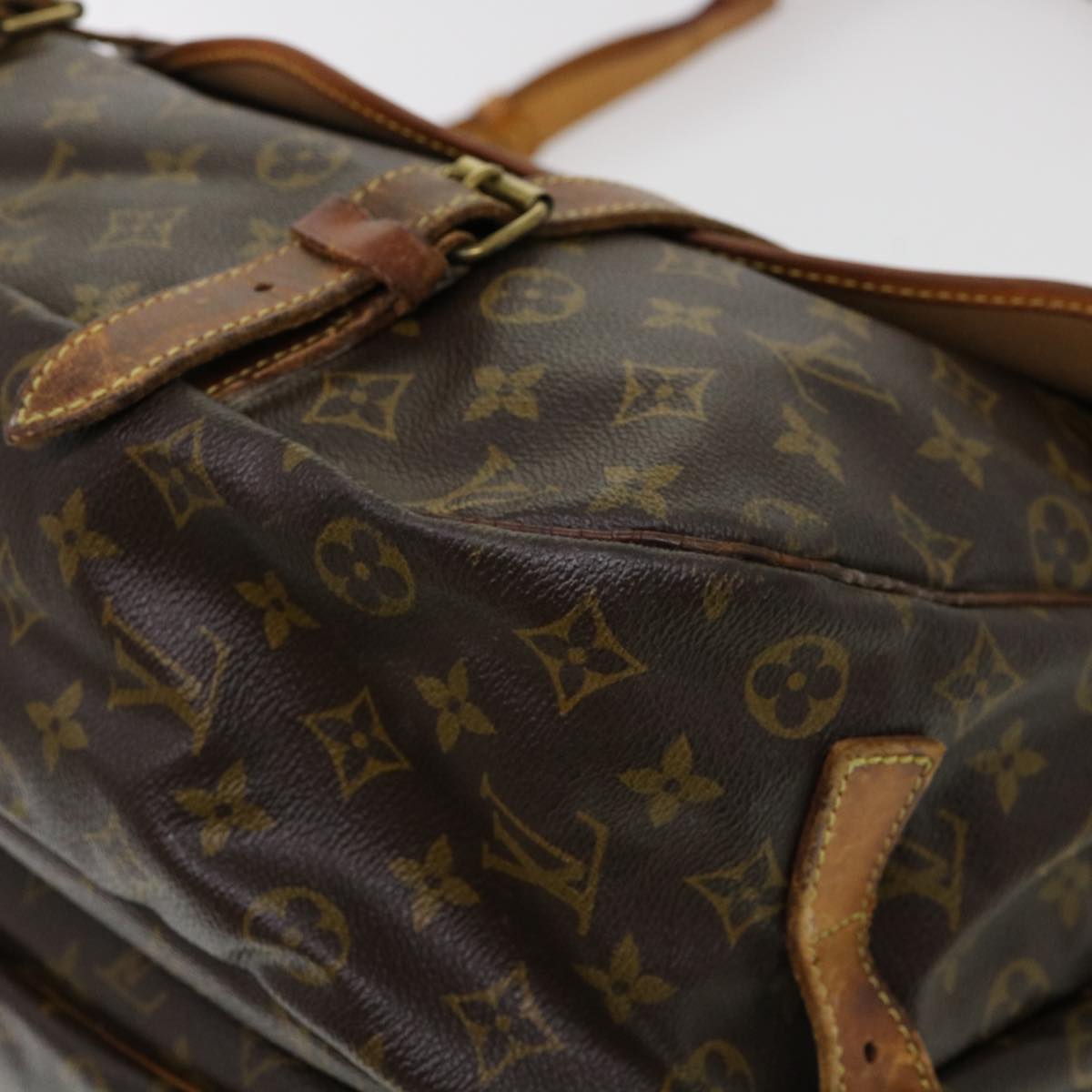 LOUIS VUITTON Monogram Saumur 43 Shoulder Bag M42252 LV Auth 40921