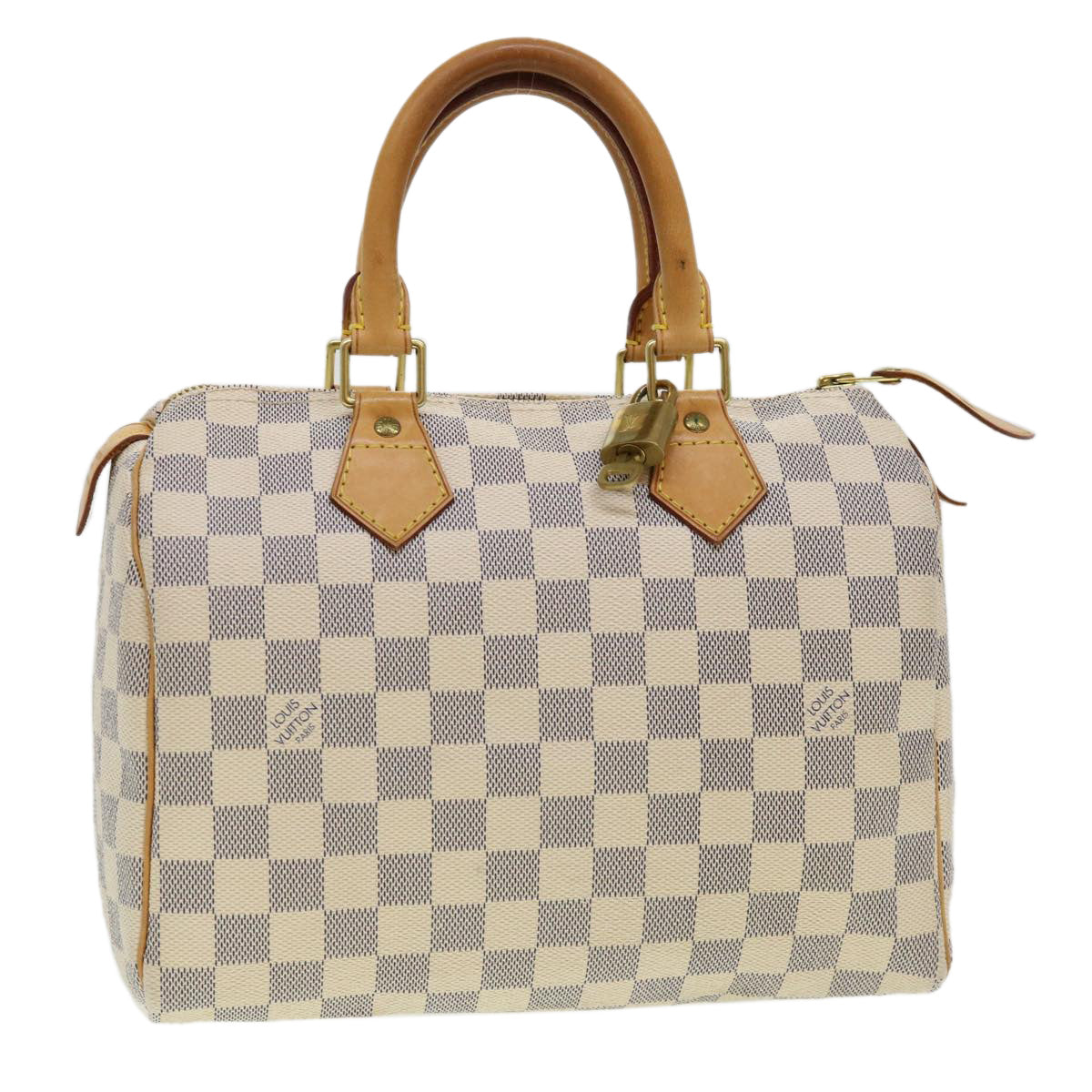 LOUIS VUITTON Damier Azur Speedy 25 Hand Bag N41534 LV Auth 40939