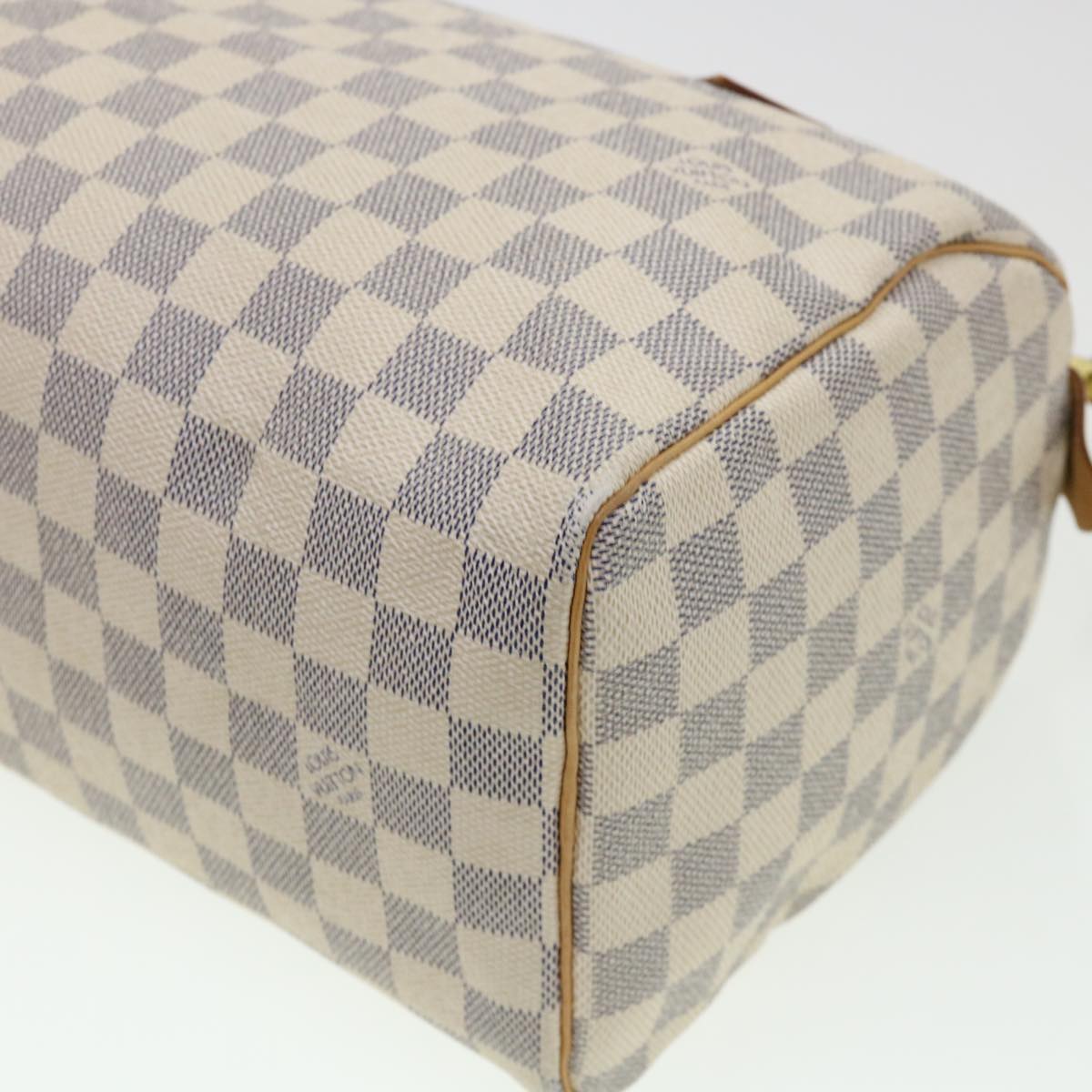 LOUIS VUITTON Damier Azur Speedy 25 Hand Bag N41534 LV Auth 40939