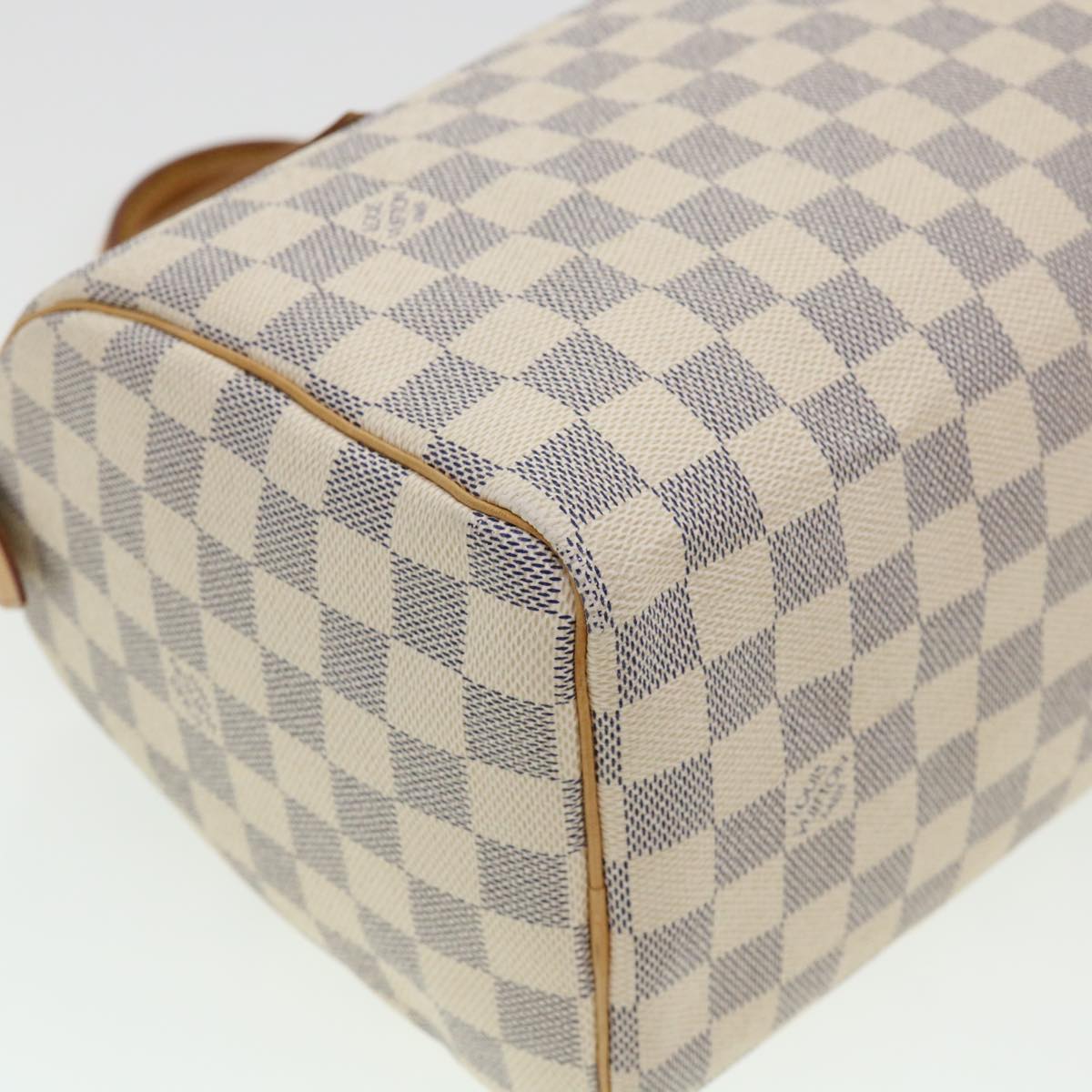 LOUIS VUITTON Damier Azur Speedy 25 Hand Bag N41534 LV Auth 40939