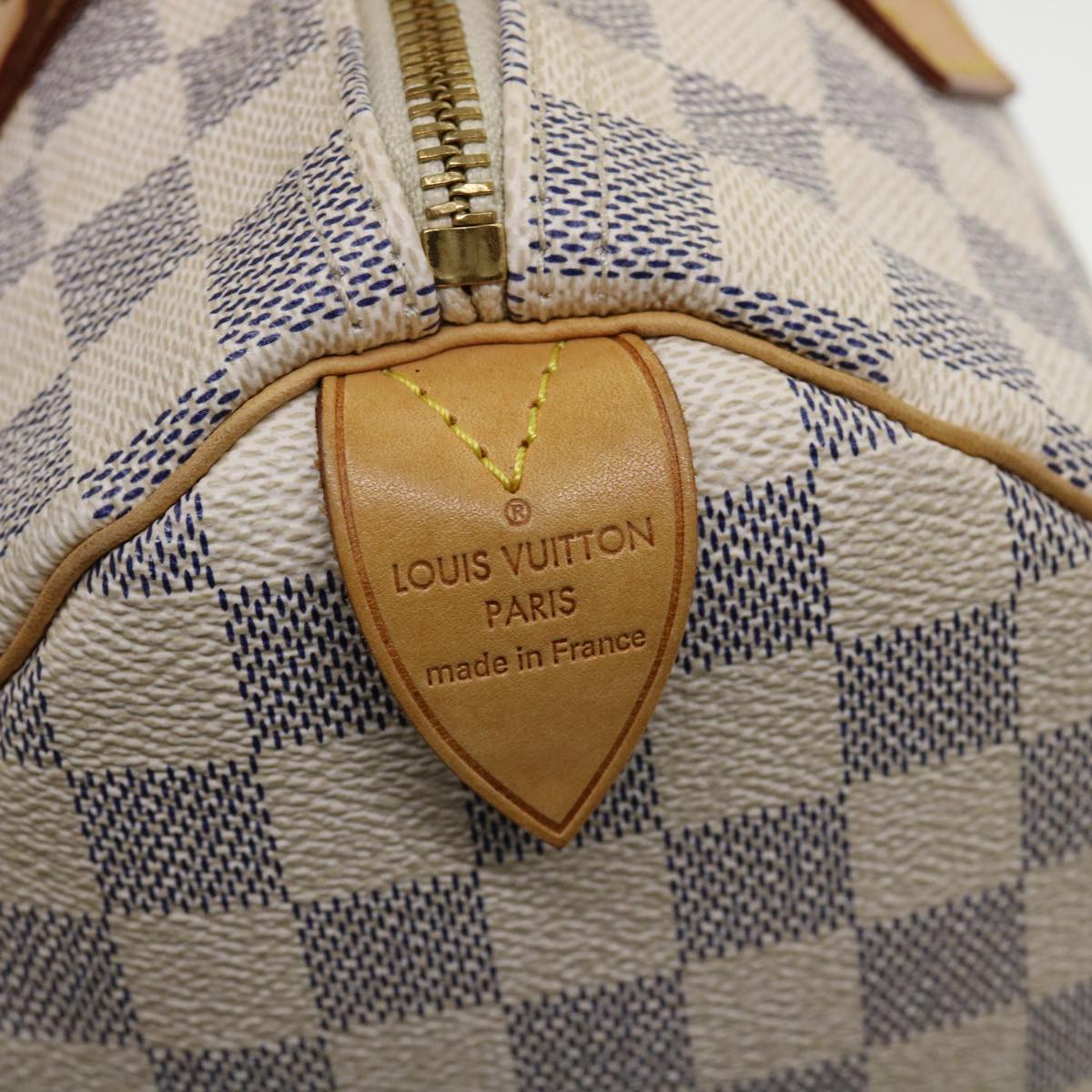 LOUIS VUITTON Damier Azur Speedy 25 Hand Bag N41534 LV Auth 40939