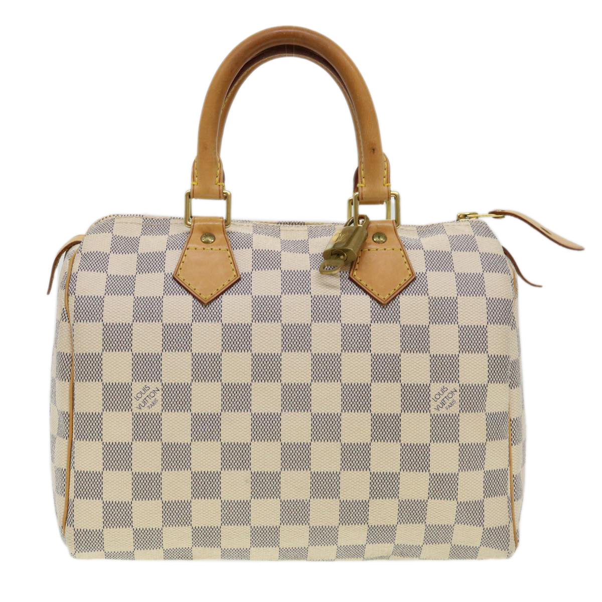 LOUIS VUITTON Damier Azur Speedy 25 Hand Bag N41534 LV Auth 40939