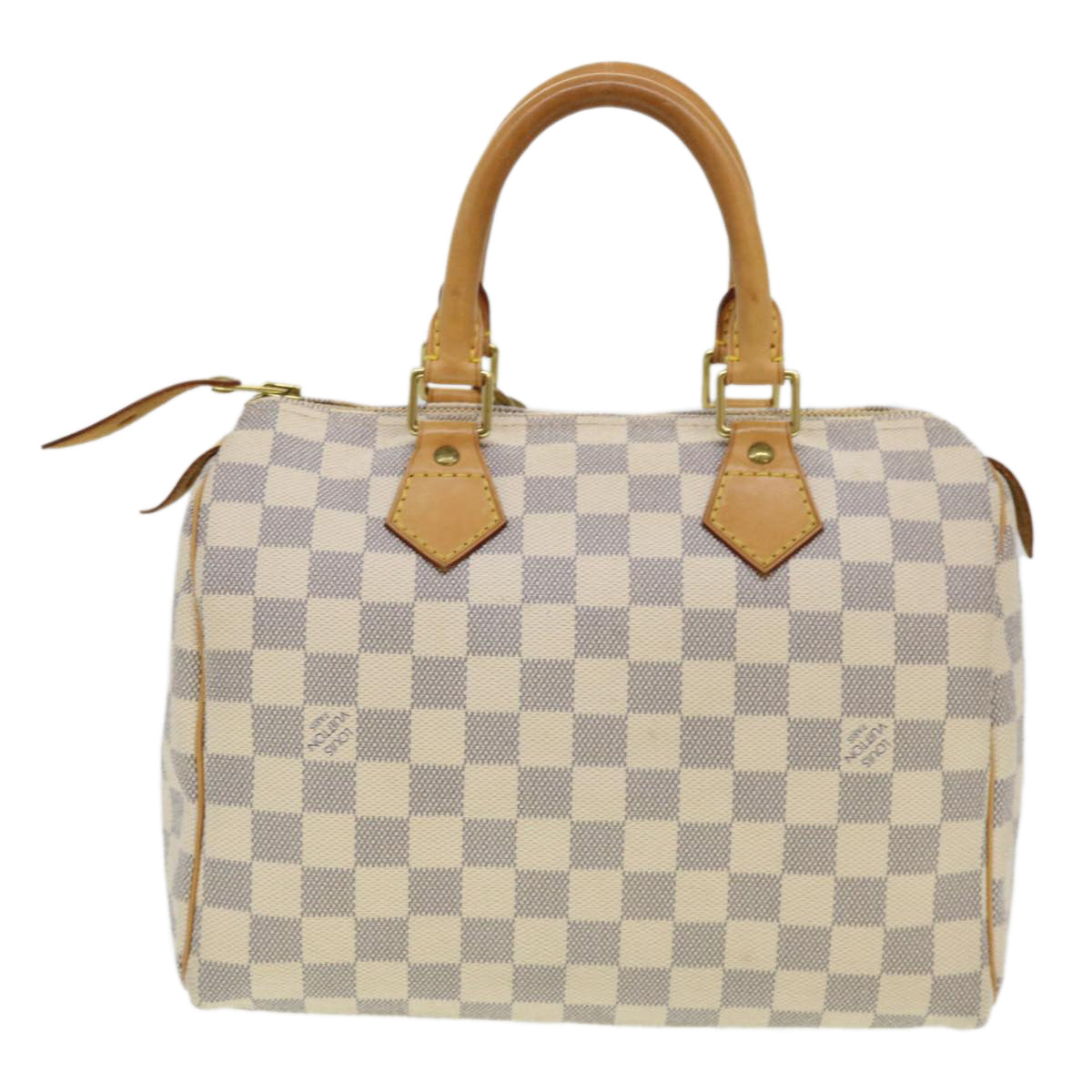 LOUIS VUITTON Damier Azur Speedy 25 Hand Bag N41534 LV Auth 40939