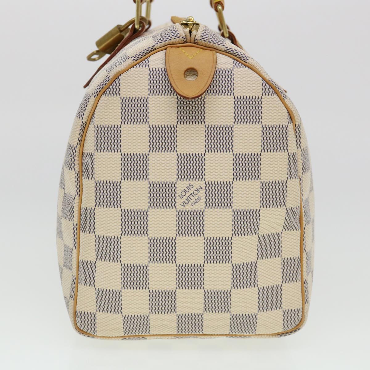 LOUIS VUITTON Damier Azur Speedy 25 Hand Bag N41534 LV Auth 40939