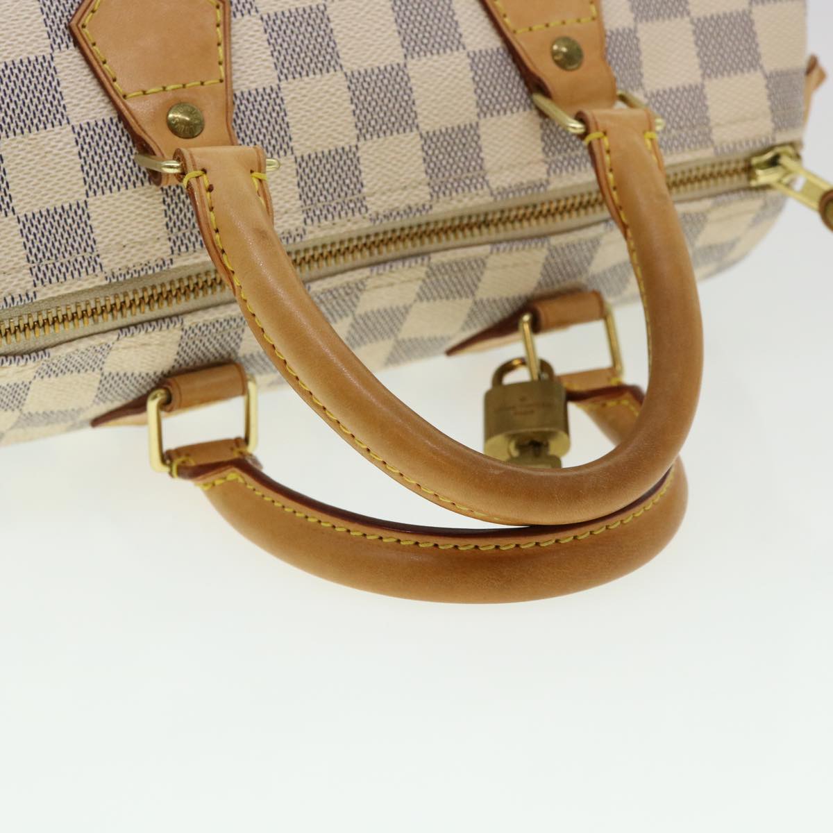 LOUIS VUITTON Damier Azur Speedy 25 Hand Bag N41534 LV Auth 40939