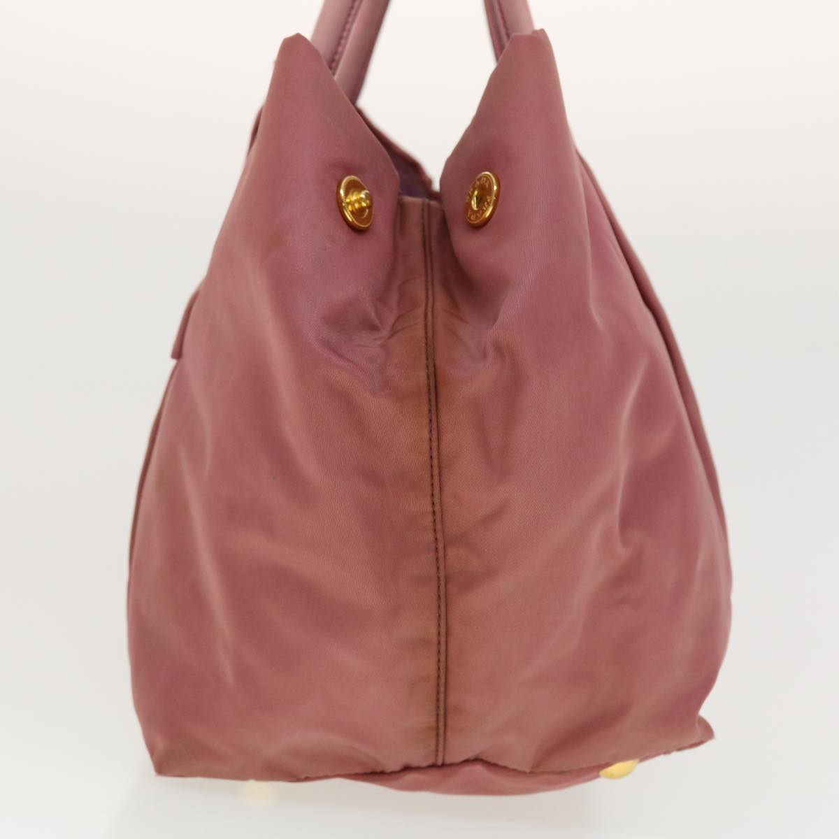 PRADA Hand Bag Nylon Pink Auth 40963