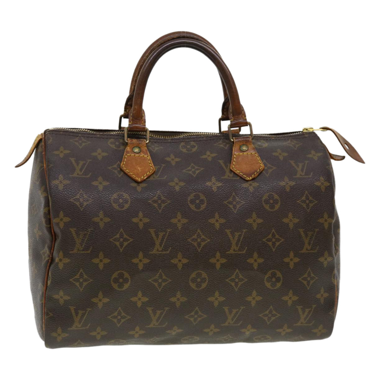 LOUIS VUITTON Monogram Speedy 30 Hand Bag M41526 LV Auth 41000