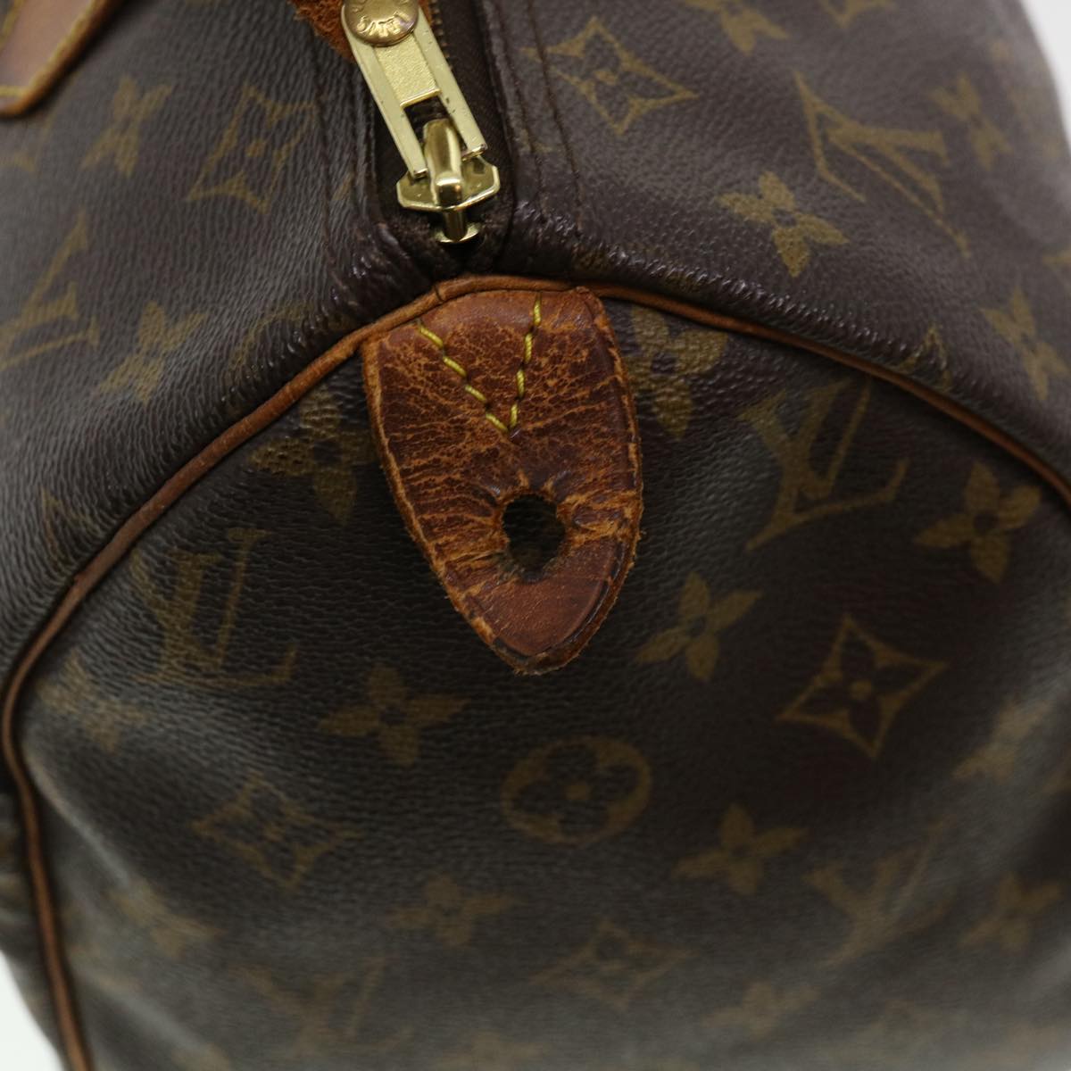 LOUIS VUITTON Monogram Speedy 30 Hand Bag M41526 LV Auth 41000