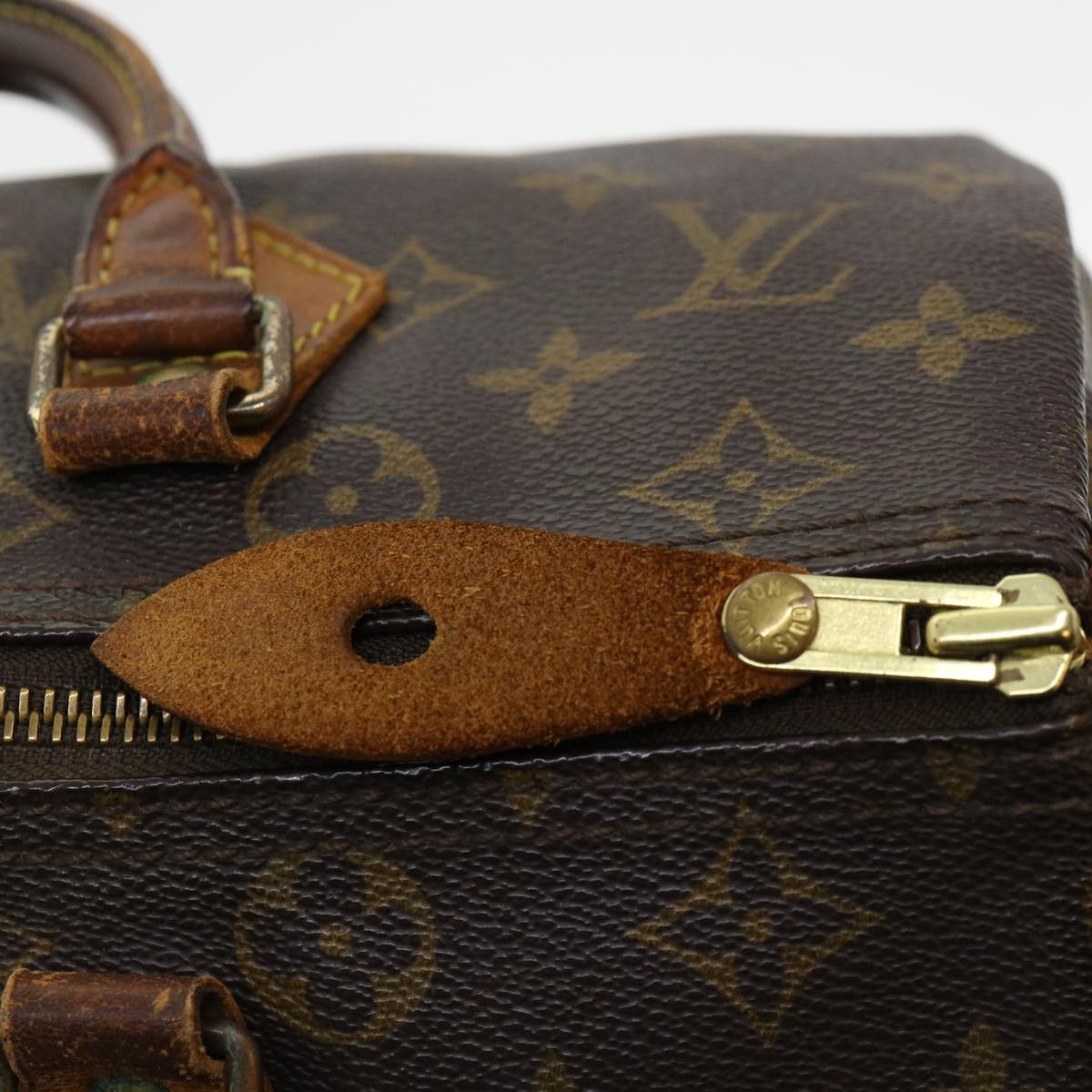 LOUIS VUITTON Monogram Speedy 30 Hand Bag M41526 LV Auth 41000