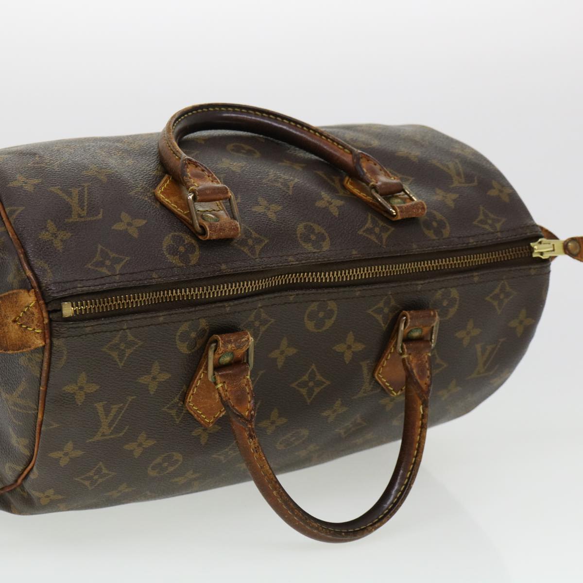 LOUIS VUITTON Monogram Speedy 30 Hand Bag M41526 LV Auth 41000