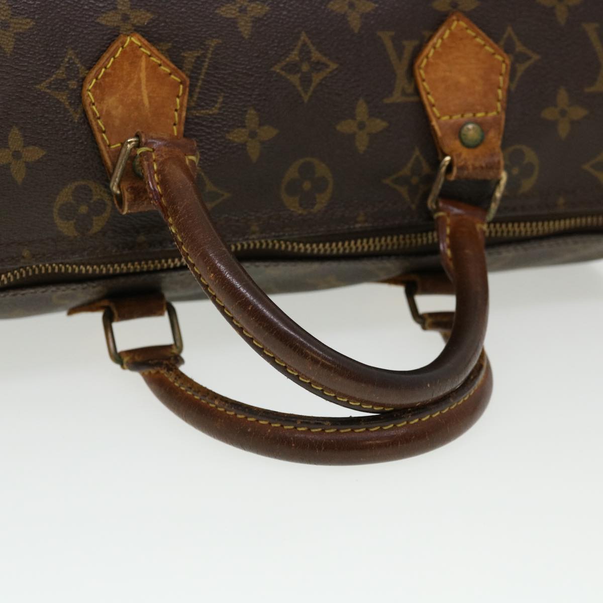 LOUIS VUITTON Monogram Speedy 30 Hand Bag M41526 LV Auth 41000