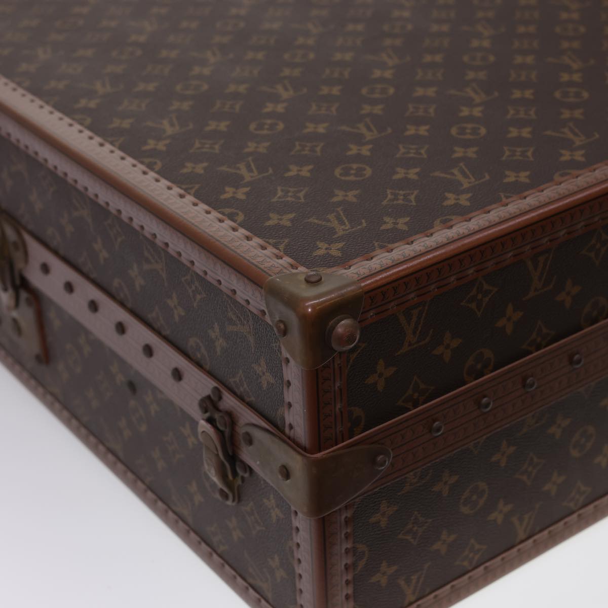 LOUIS VUITTON Monogram Taurillon Illusion Gemine Shoes Trunk M21626 Auth 41008A