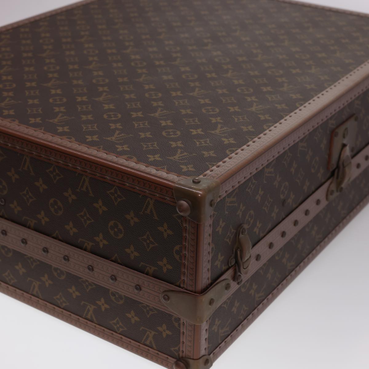 LOUIS VUITTON Monogram Taurillon Illusion Gemine Shoes Trunk M21626 Auth 41008A