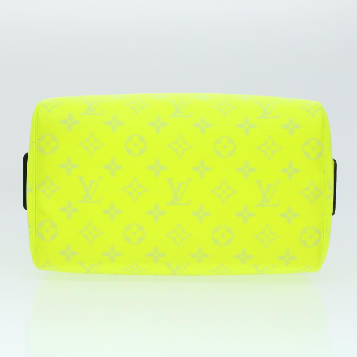 LOUIS VUITTON Taiga Monogram Dopp Kit Cosmetic Pouch Yellow M10144 Auth 41020A